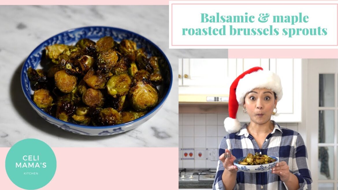 15 minute balsamic & maple roasted brussels sprouts
