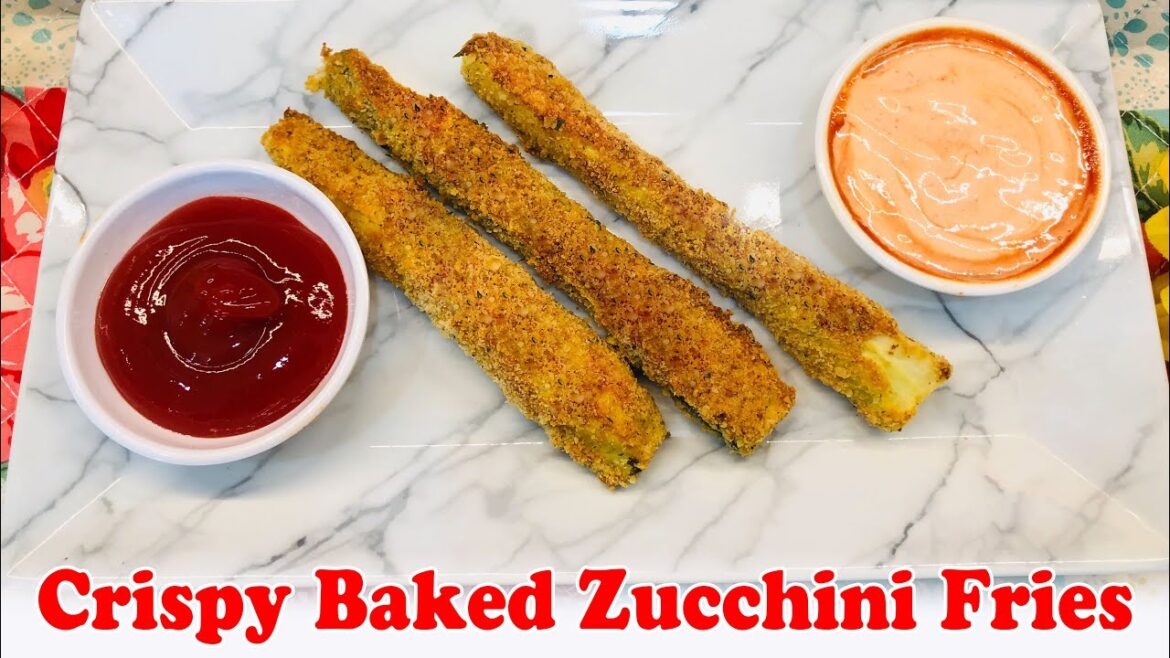 How to make crispy baked Zucchini Fries How to make crispy baked Zucchini Fries