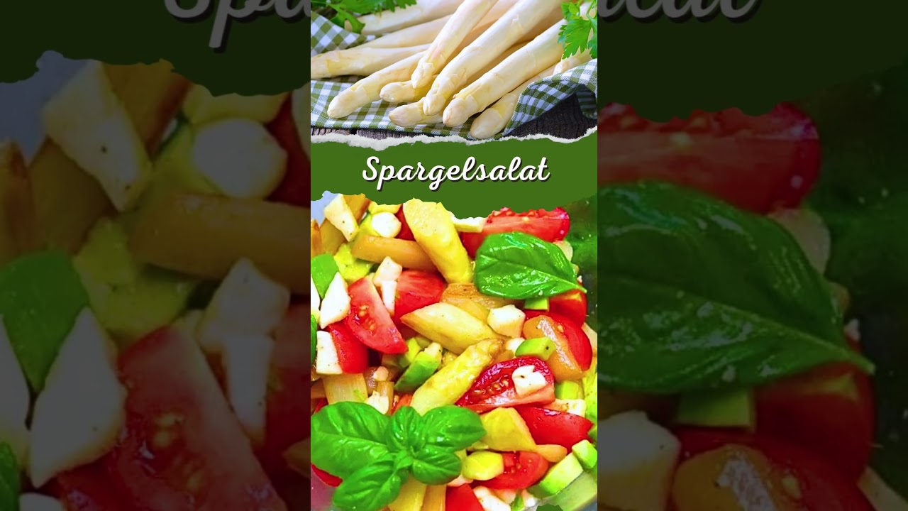 Leckerer Spargelsalat: Rezept italienischer Art mit Tomaten Mozzarella ...