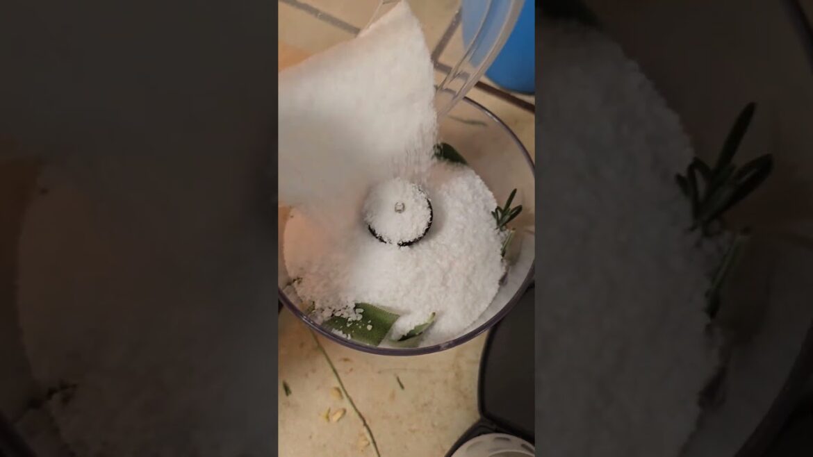 THE BEST seasoning salt you'll ever make!! HIGHLY addictive!! GREEN CRACK!! #salt #herbs #spices