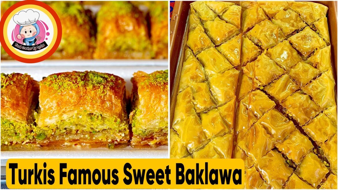Most Famous Dessert In Turkey | Crispy Baklawa | Baklawa Sweet #recipe
