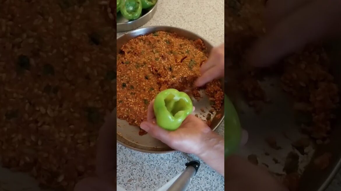 Lezzetli sarma ve biber dolması #tarif