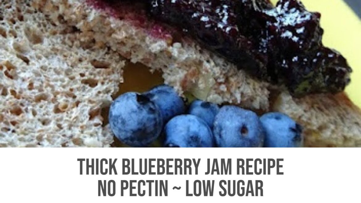 Thick Wild Blueberry Jam Recipe * No Pectin ~ Low Sugar *
