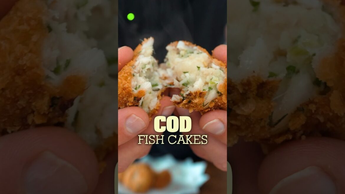 Cod Fish Cakes with Homemade Tartar Sauce Cod Fish Cakes with Homemade Tartar Sauce