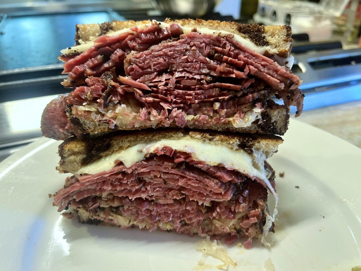 Reuben Sandwich with homemade Pastrami
