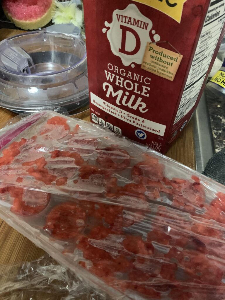 Don’t waste solids from cheong, make strawberry milk