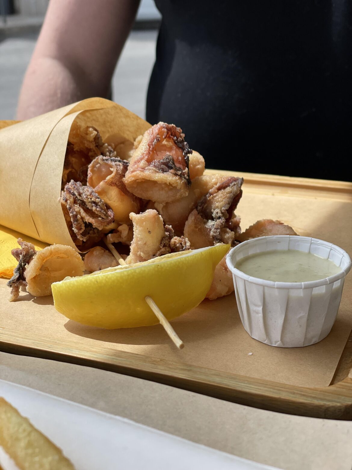 [I ate] fried Calamari