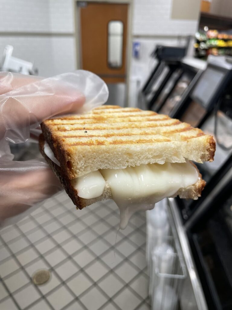 Day 282 of posting grilled cheese sandwiches until I run out of cheese types: Baraka, String Cheese
