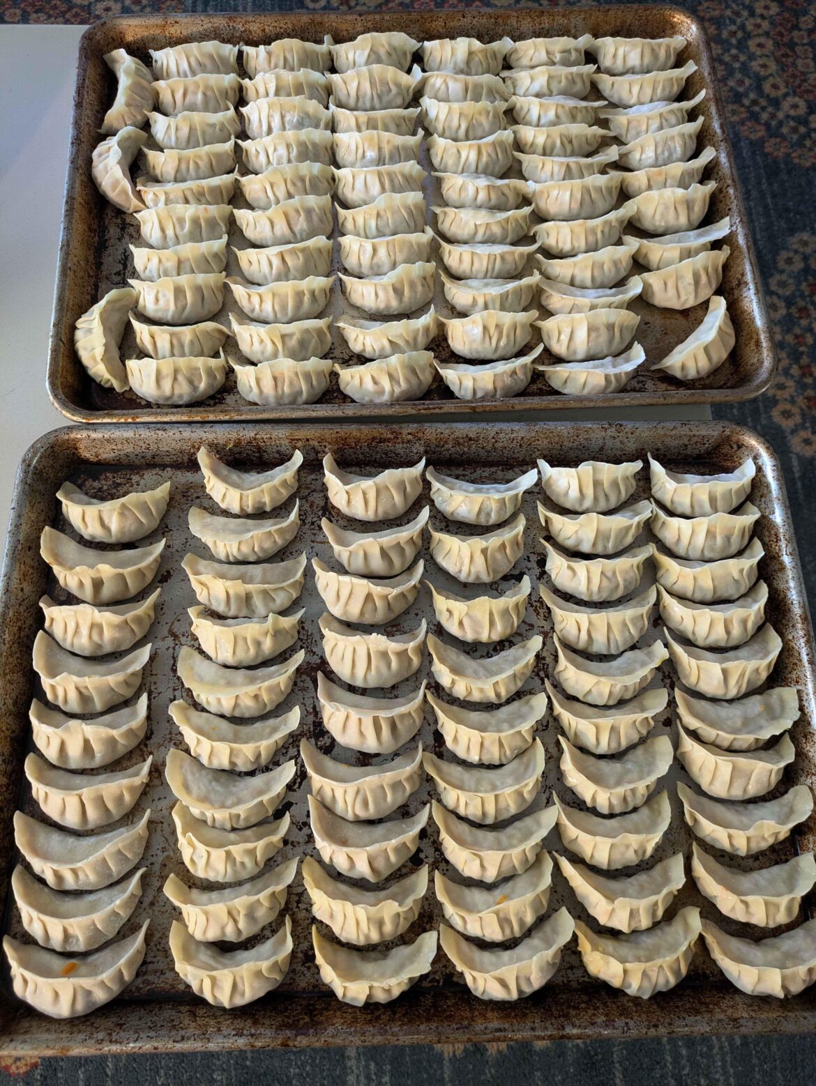 Spent a couple hours wrapping these dumplings. What sauce do you like to deep dip your dumpers in?