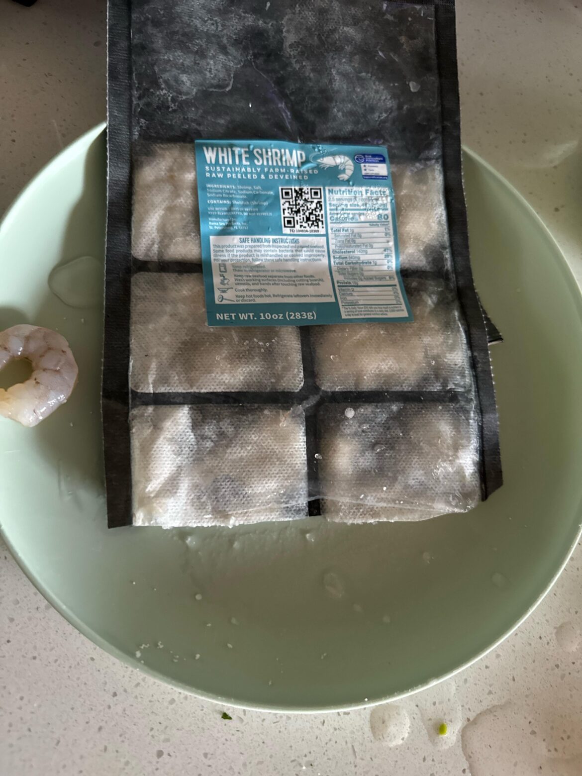 What is this powder in the shrimp packaging