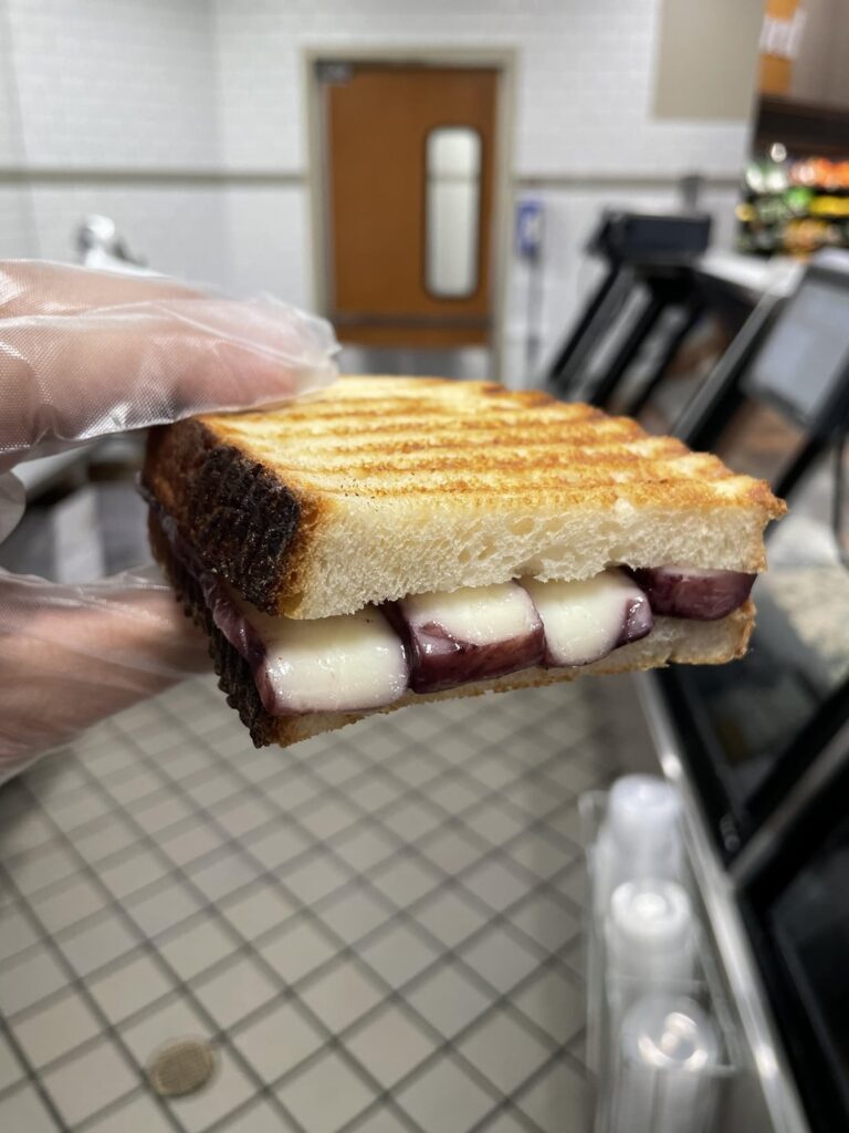 Day 291 of posting grilled cheese sandwiches until I run out of cheese types: Fiscalini, Purple Moon Cheddar