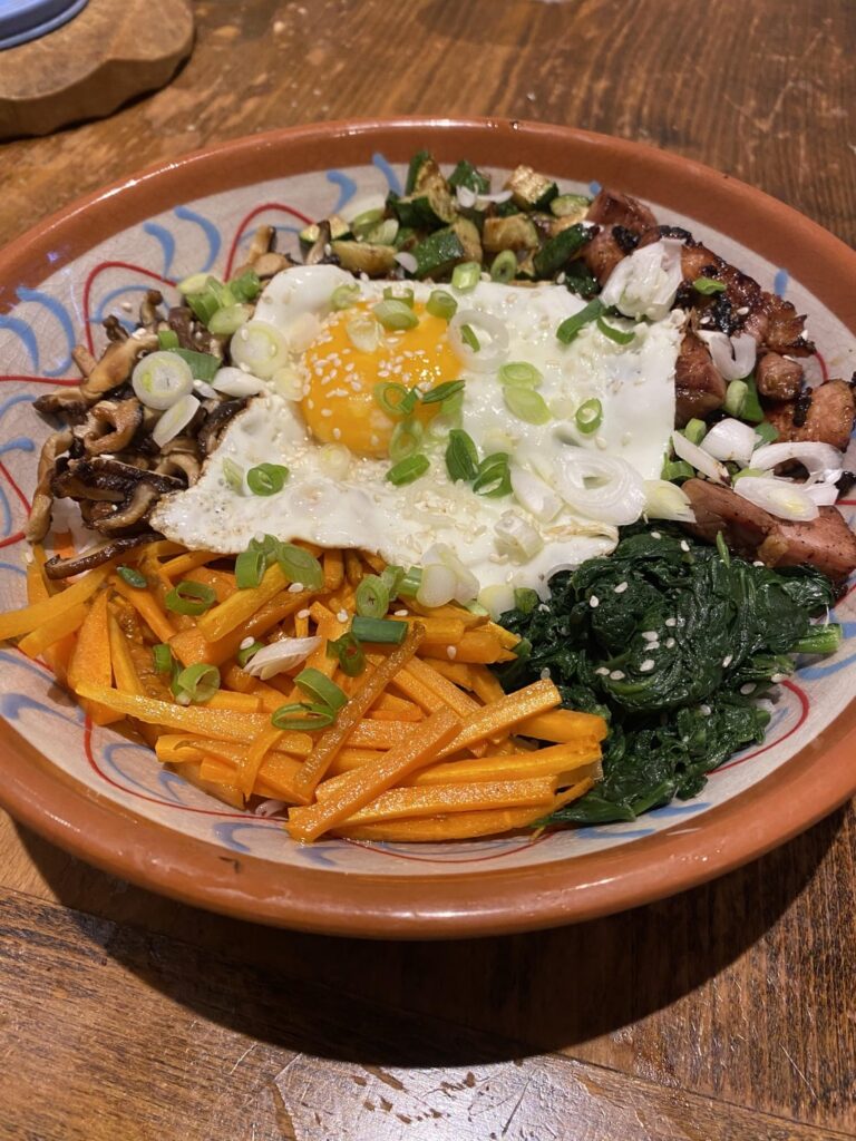 1st time making bibimbap