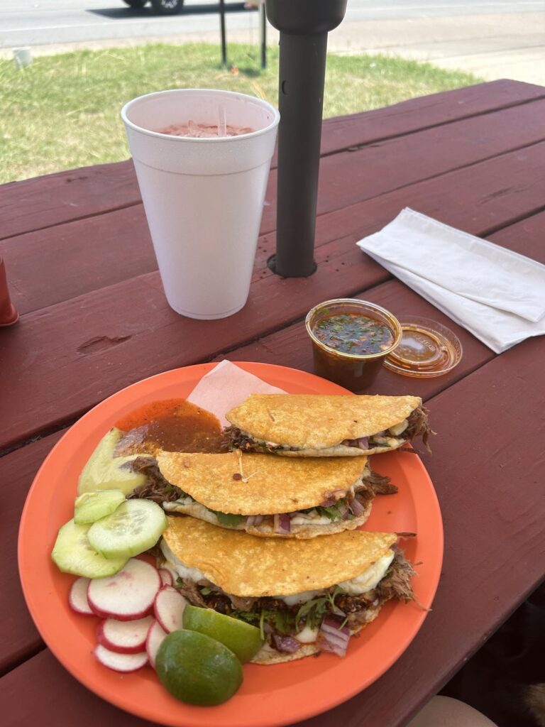 Watermelon Fresca & quesabirria from autenticos michoacanas