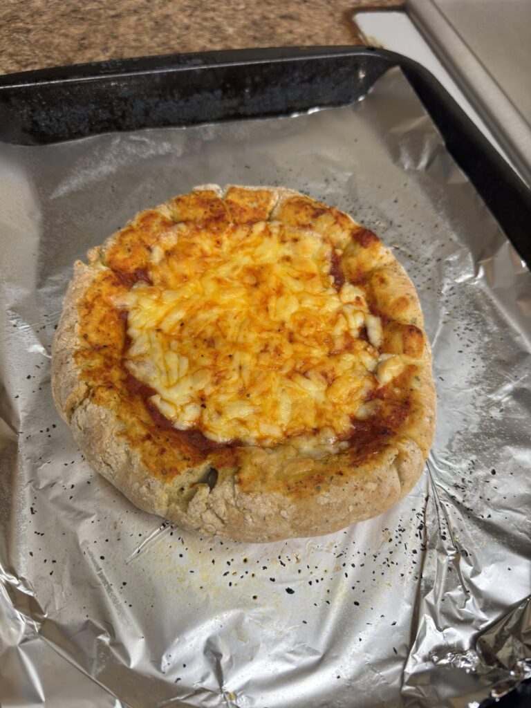 Greek Yogurt and Self Rising Flour Stuffed Crust Pizza