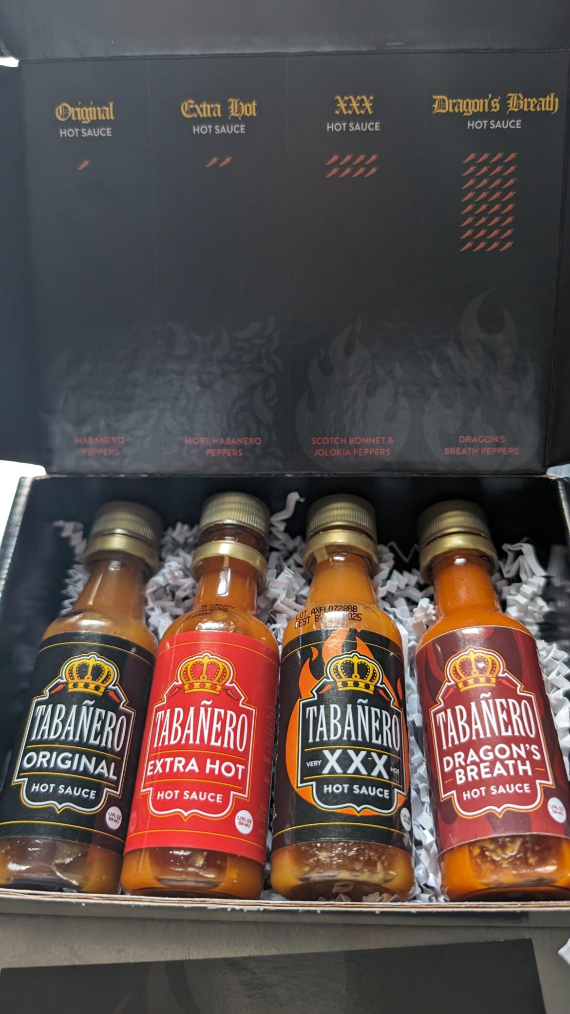 Got as a gift. Haven't seen Tabañero in stores before. It's quite good.