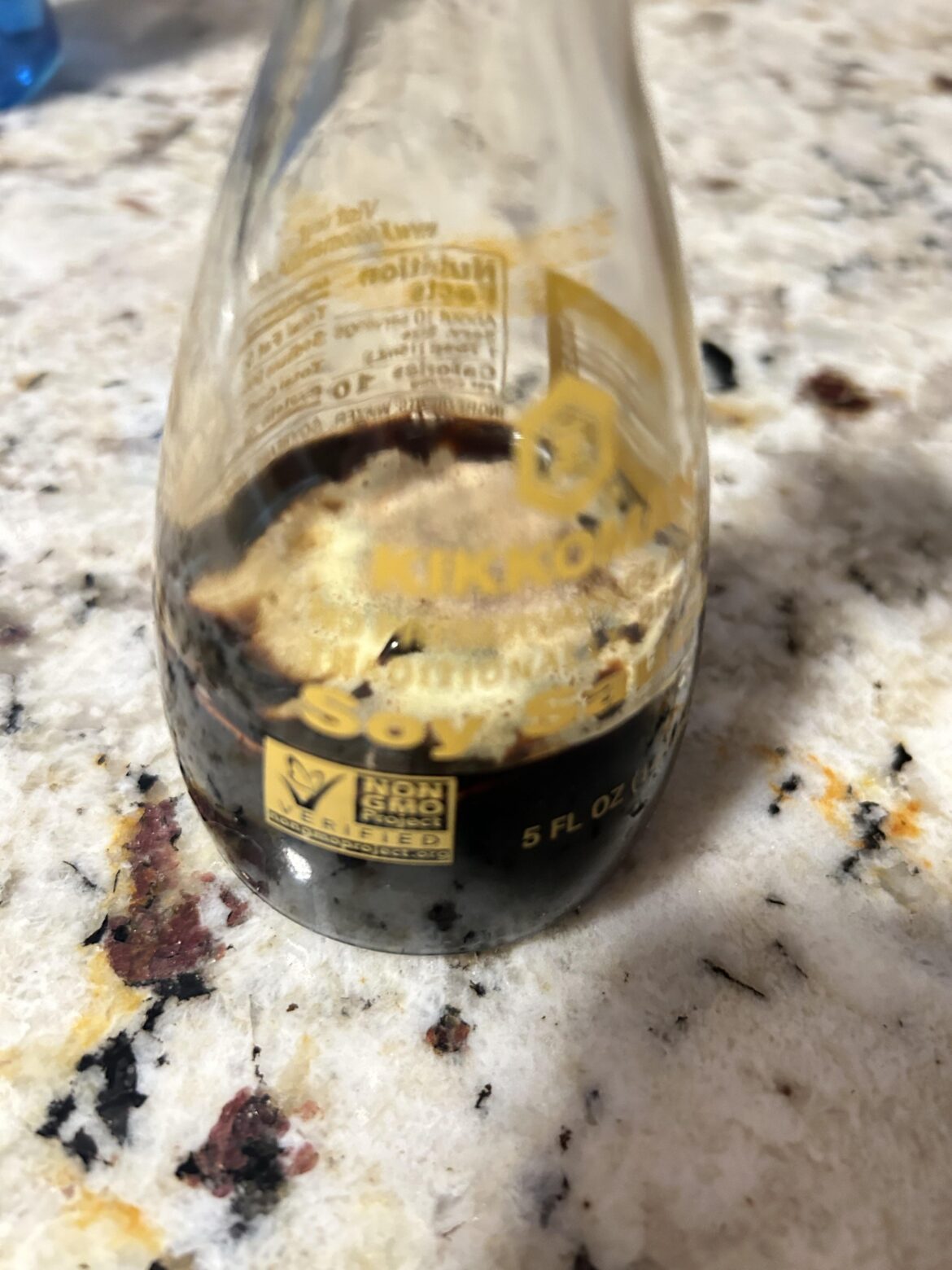 Used this moldy soy sauce for a gravy to go in my crockpot. Did not realize the soy sauce was moldy until after the roast was done! How screwed am I? Used this moldy soy sauce for a gravy to go in my crockpot. Did not realize the soy sauce was moldy until after the roast was done! How screwed am I?