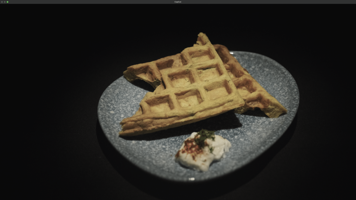 Crispy Zucchini Waffle