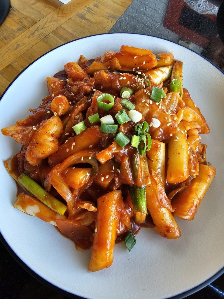 Calories in this spicy tteokbokki