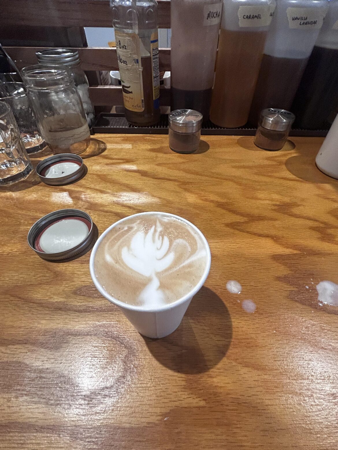 My first somewhat decent latte art