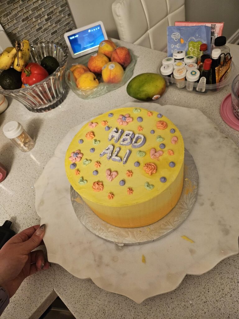 Birthday cake for friend