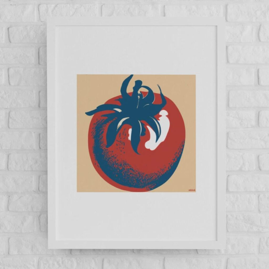 This is my cherry tomato art print, cause it's my fav tomato. You got a favorite tomato?