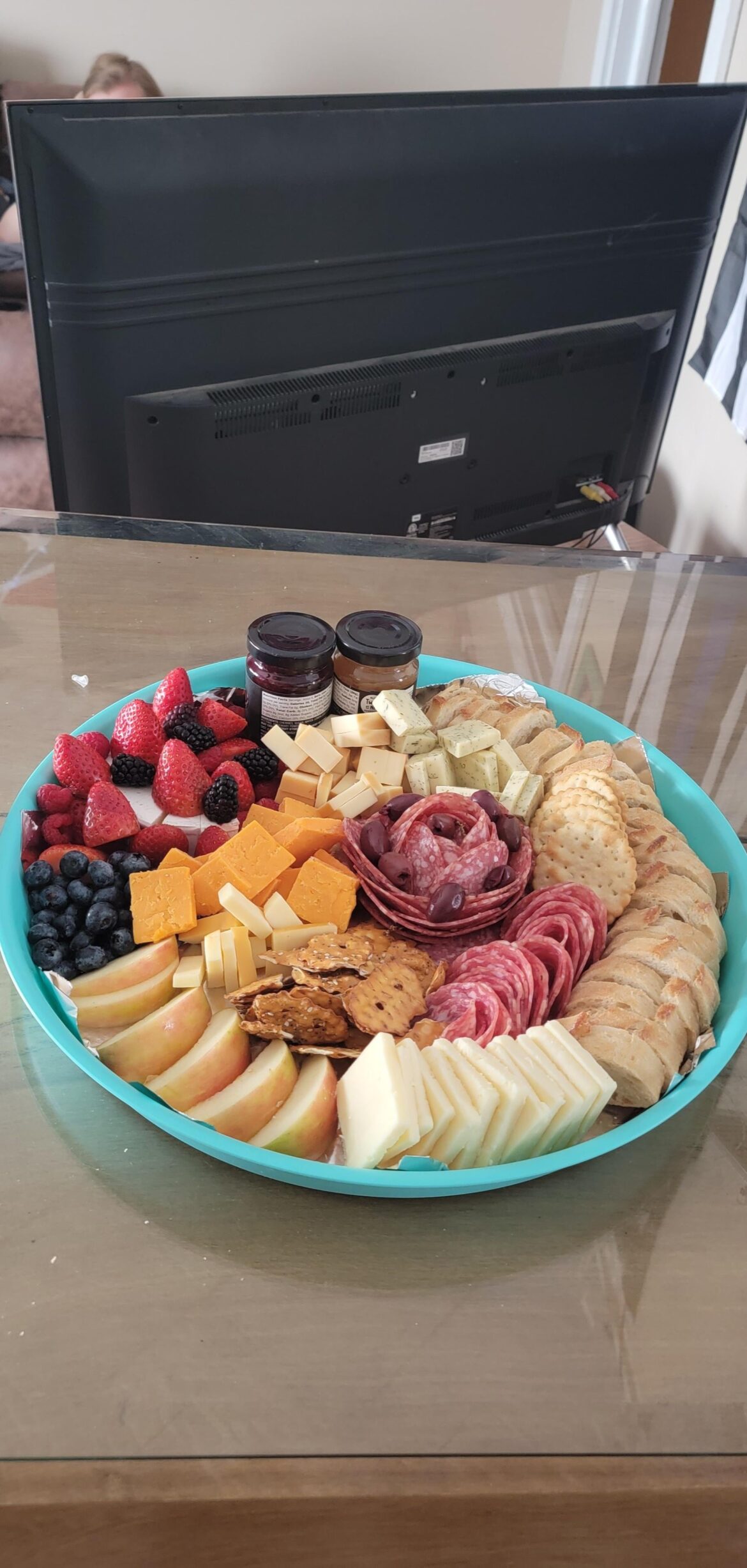 Made a Charcuterie Tray, favorite part is the salami rose