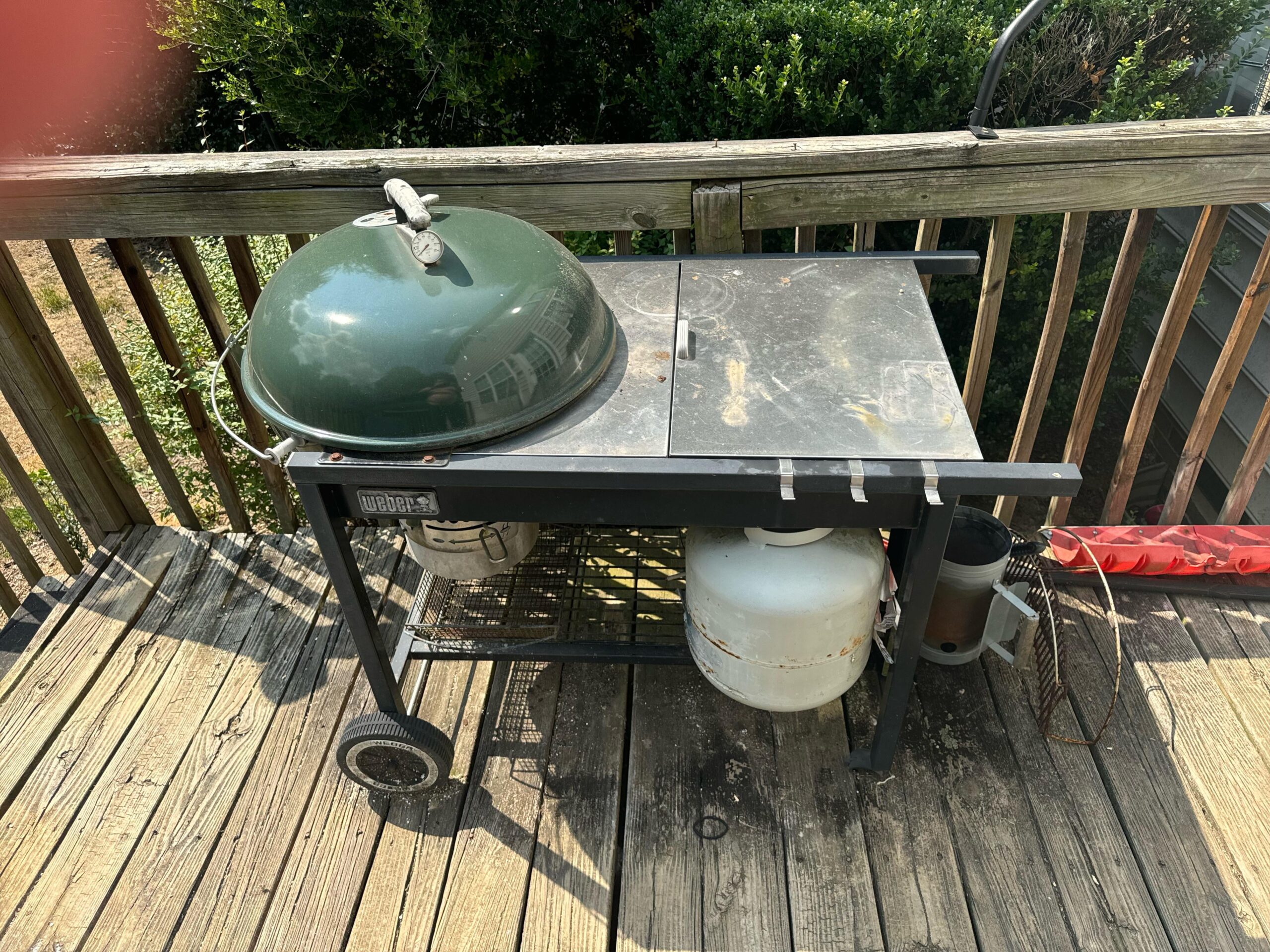 We have one of those er charcoal grills with the propane starters