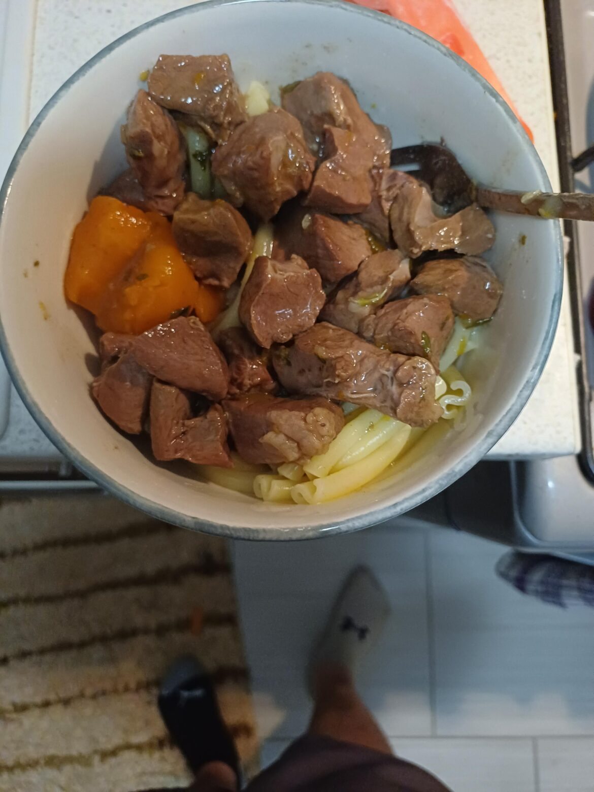 Beef heart stew is finished!