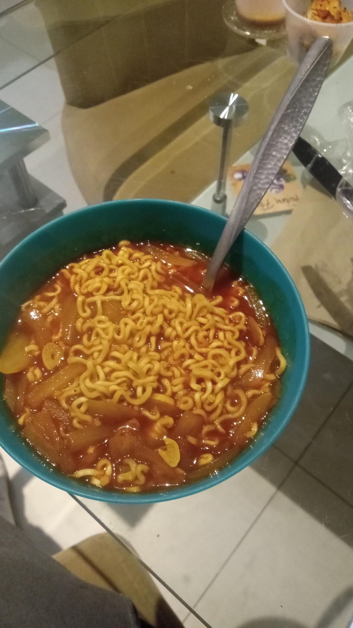 Onions garlic chicken ramen I love the basics
