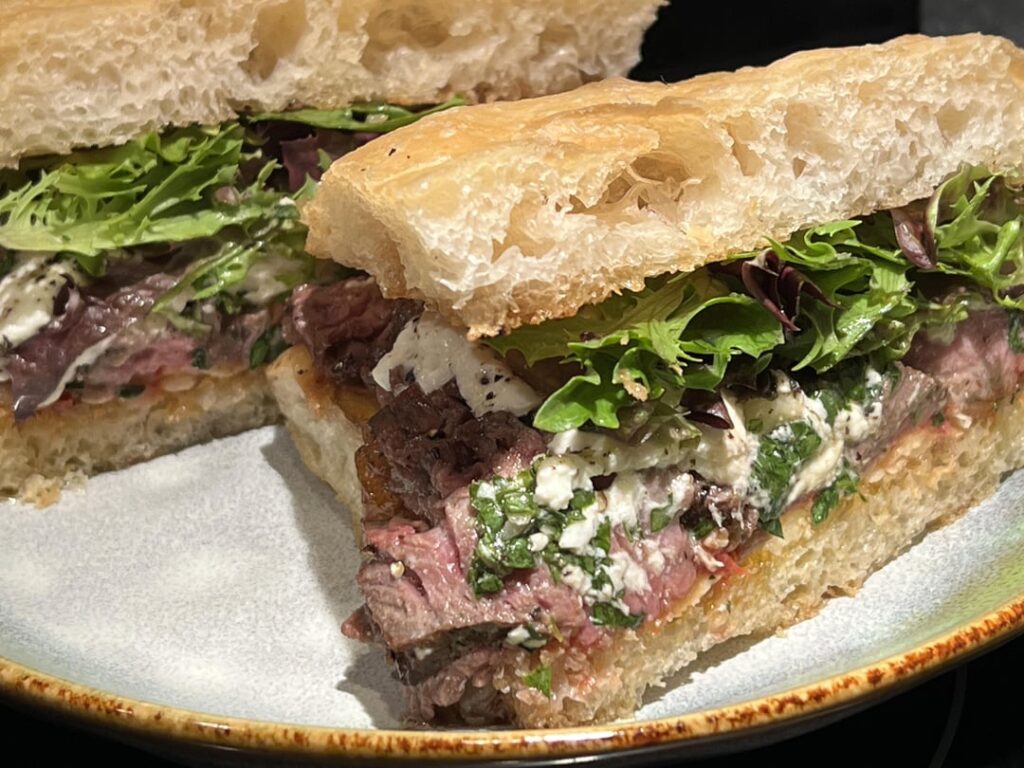 “Leftover” Steak Sandwich