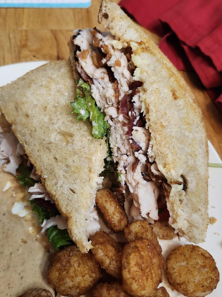 Turkey, Mayo, Lettuce, Tomato, Deli American and Bacon!