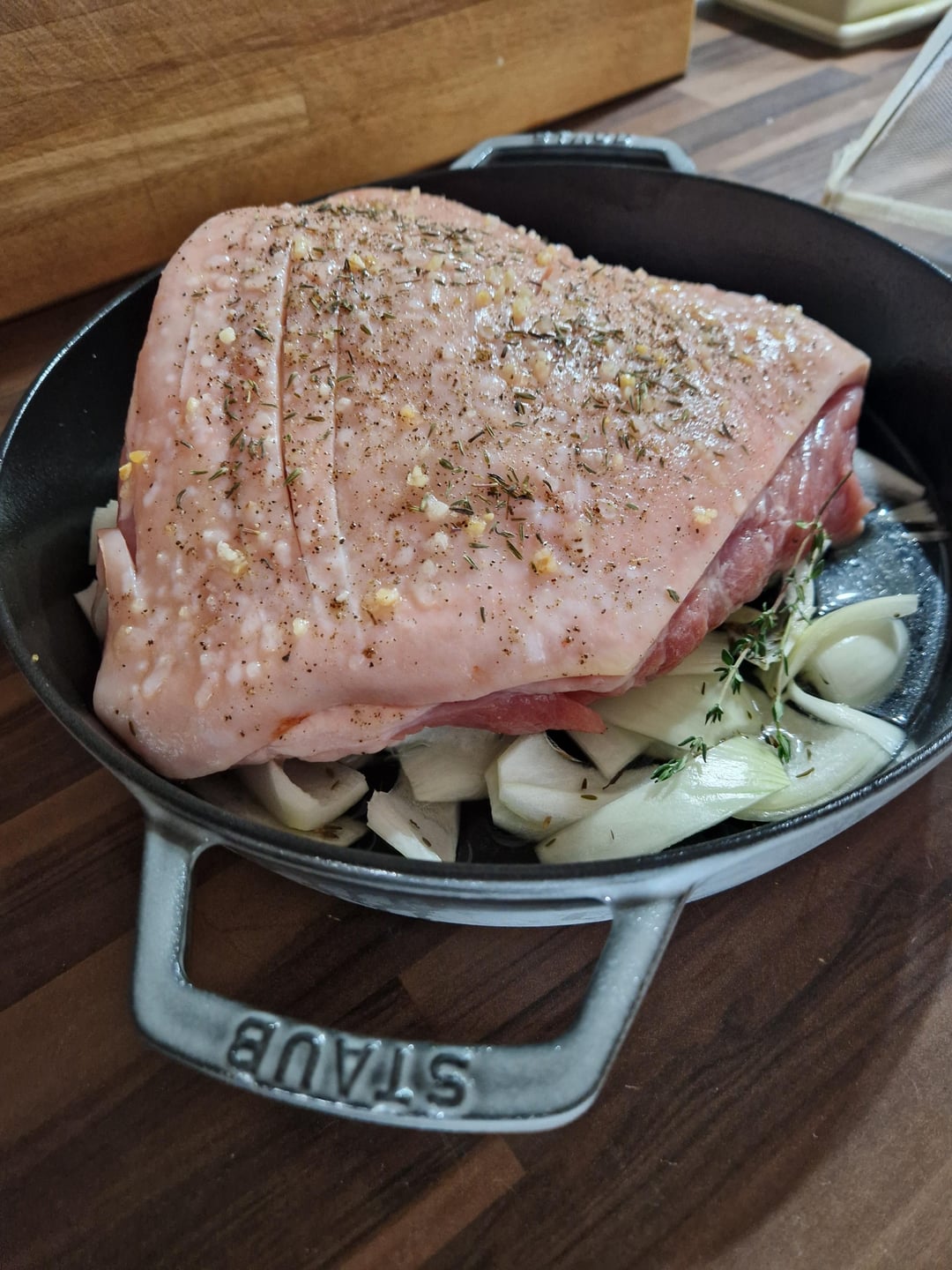 Today, it's Roast leg of Pork, Hairy Bikers style Dining and Cooking