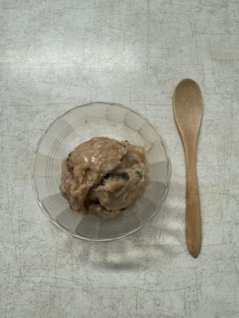 Homemade salted peanut butter & jelly ice cream