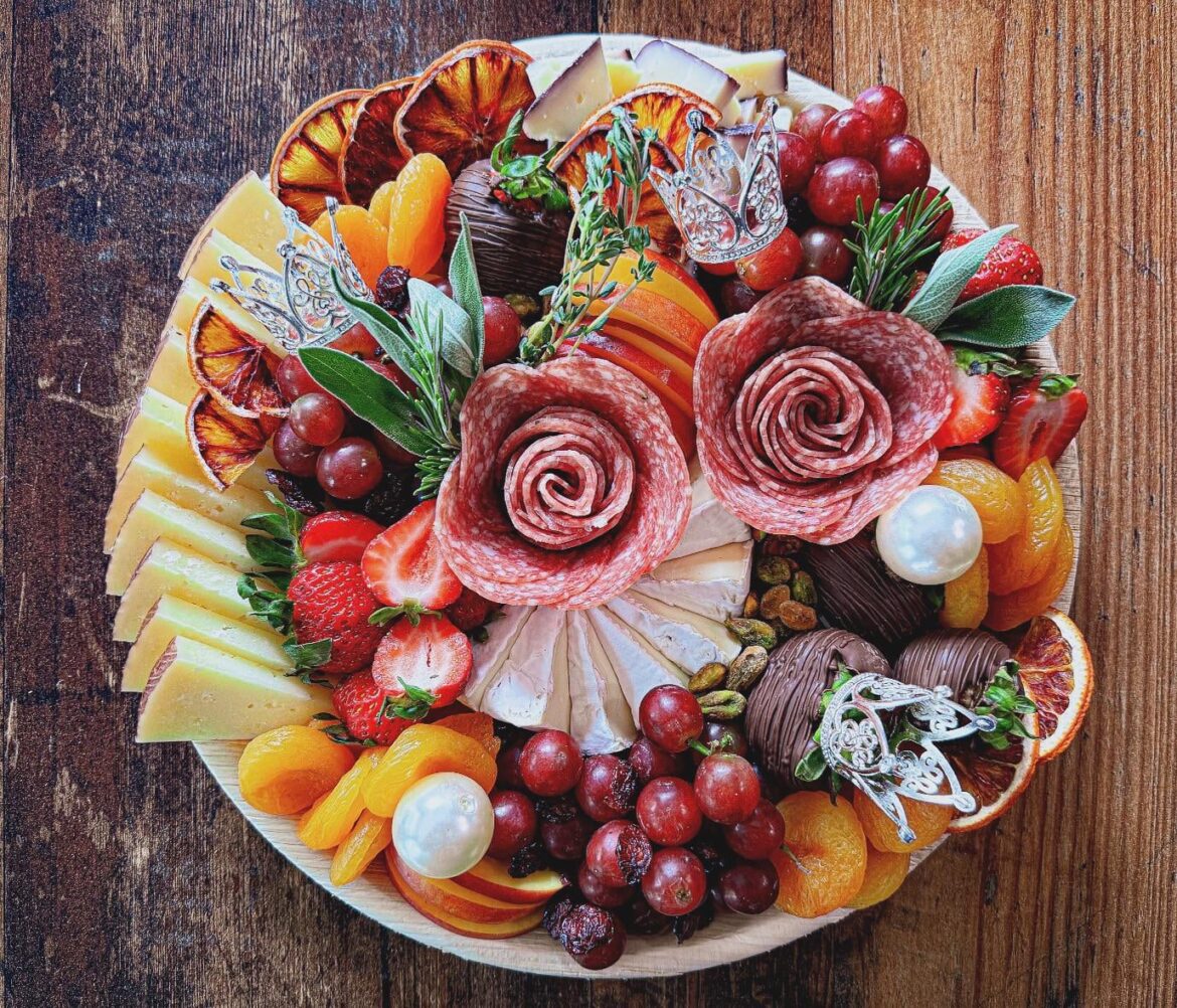 Tea party charcuterie board