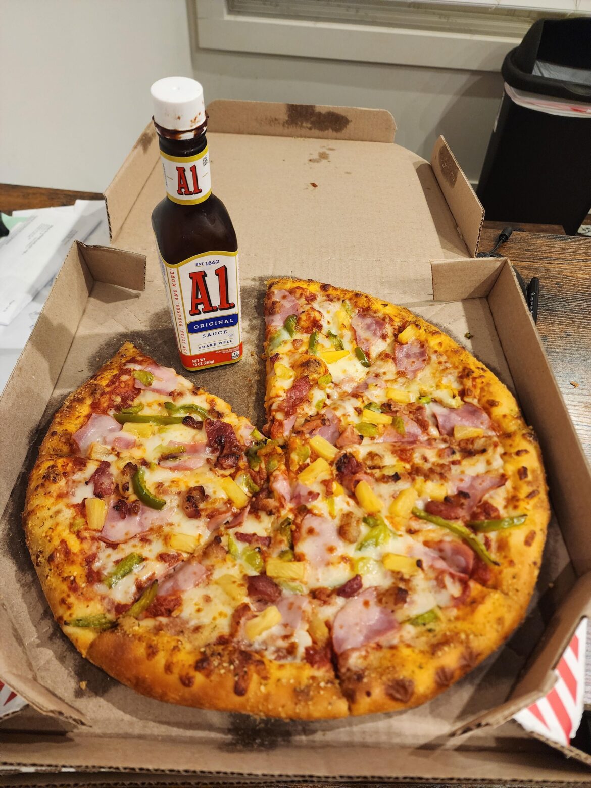 A1 on pizza A1 on pizza