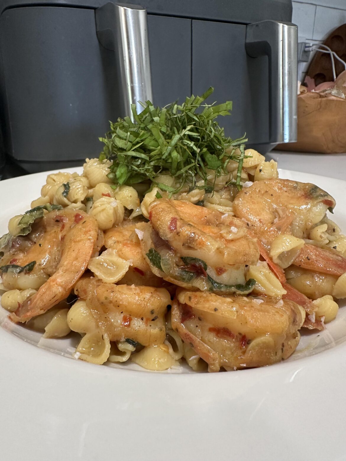 10 Minute Prawns & Pasta