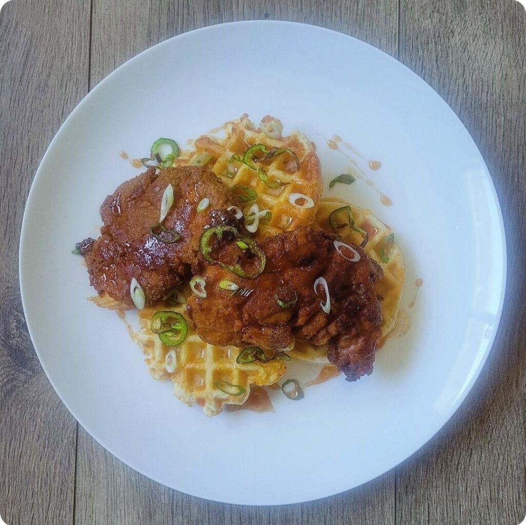 Savory Chicken and Waffles.