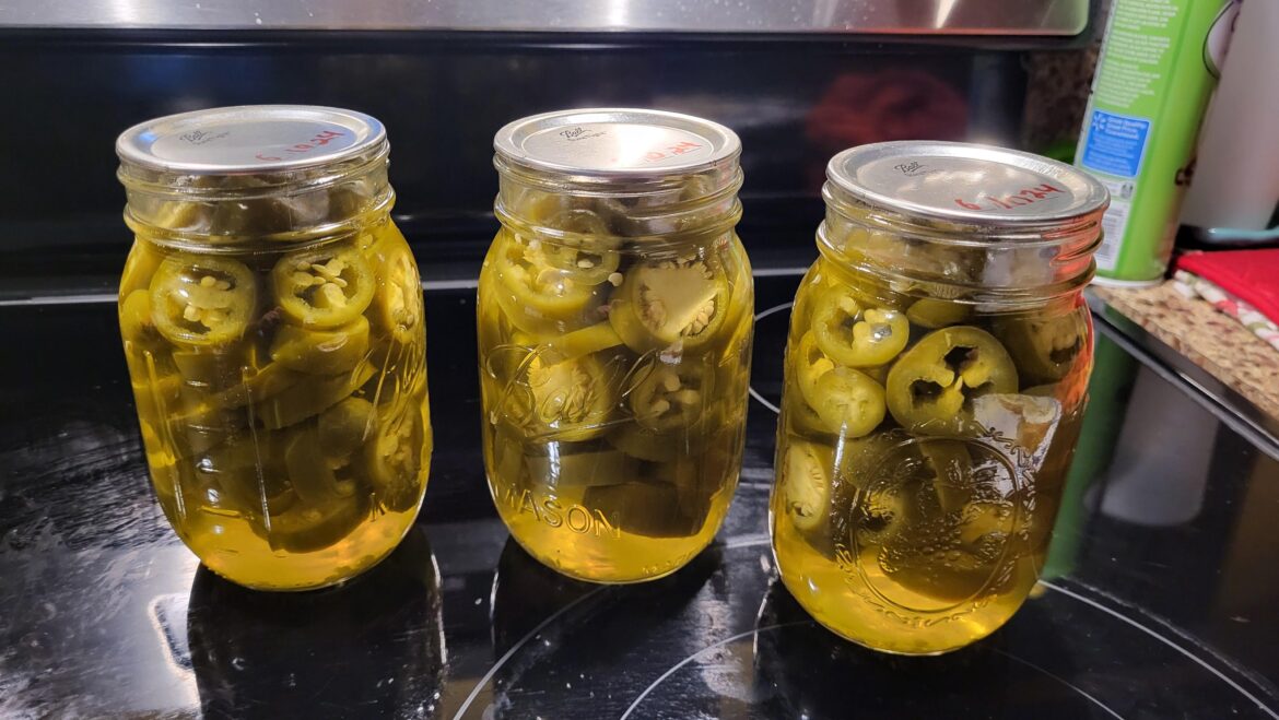 Canned some jalapeno rings.
