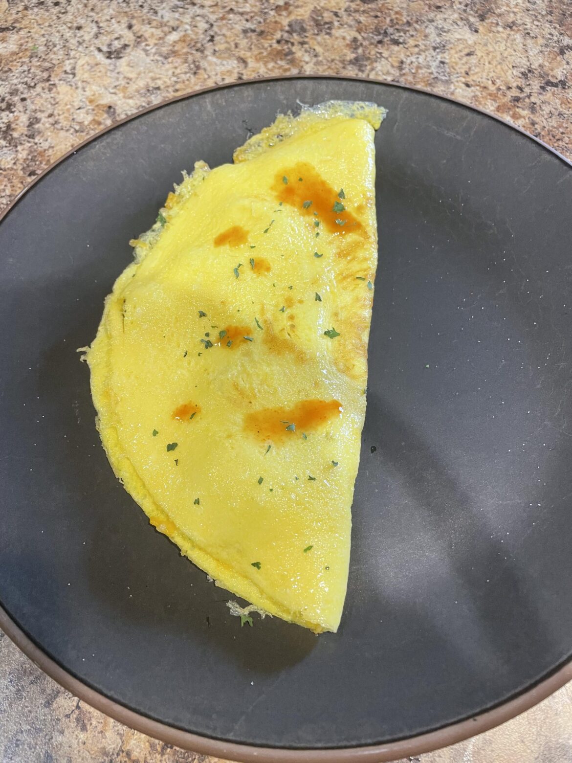 Just a simple slightly burnt omelette 😂