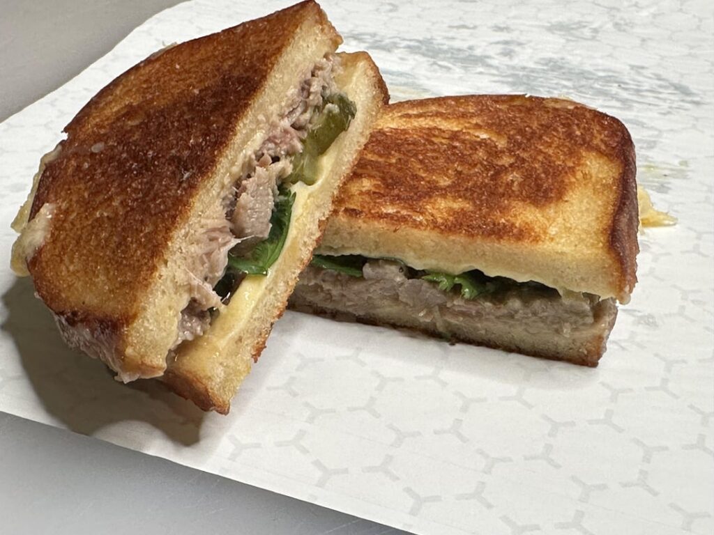 Grilled pulled pork melt flavor bomb! Grilled pulled pork melt flavor bomb!