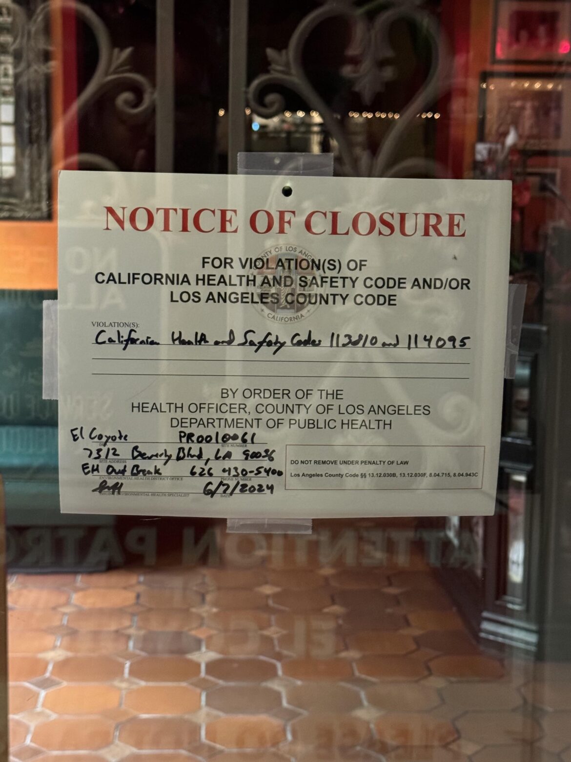 What the hell is going on at El Coyote?