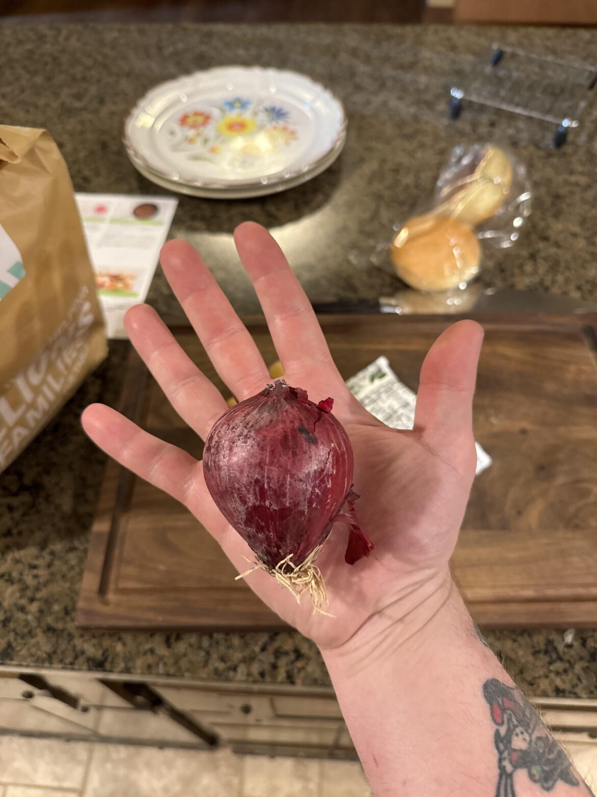 Anyone else getting onions like this? I don’t think I’ve ever seen an onion so small.