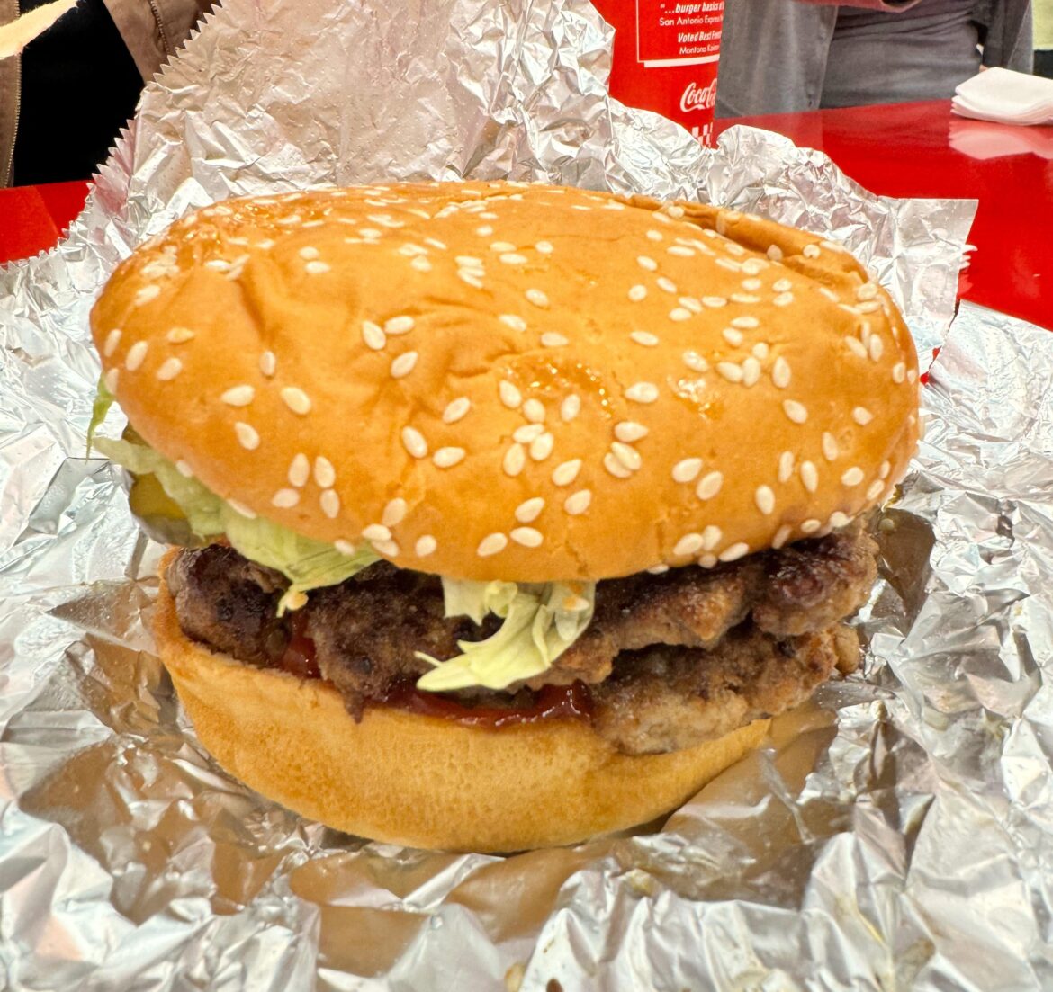 Ate Five Guys Burger in Korea