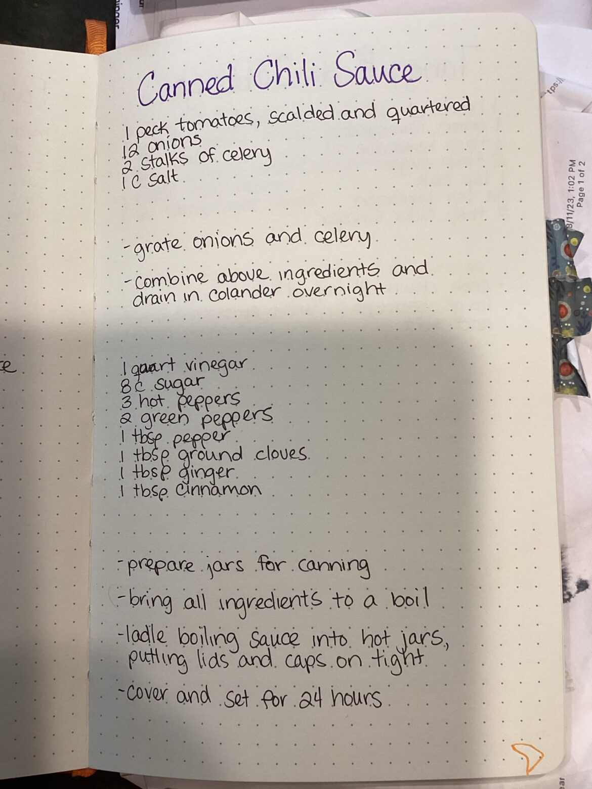 Looking for help with processing directions