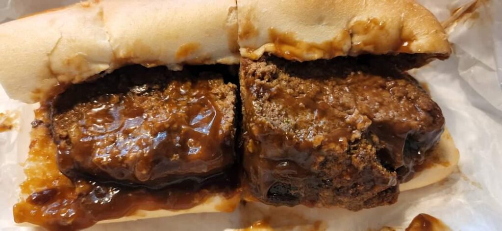 Meatloaf sub w extra gravy