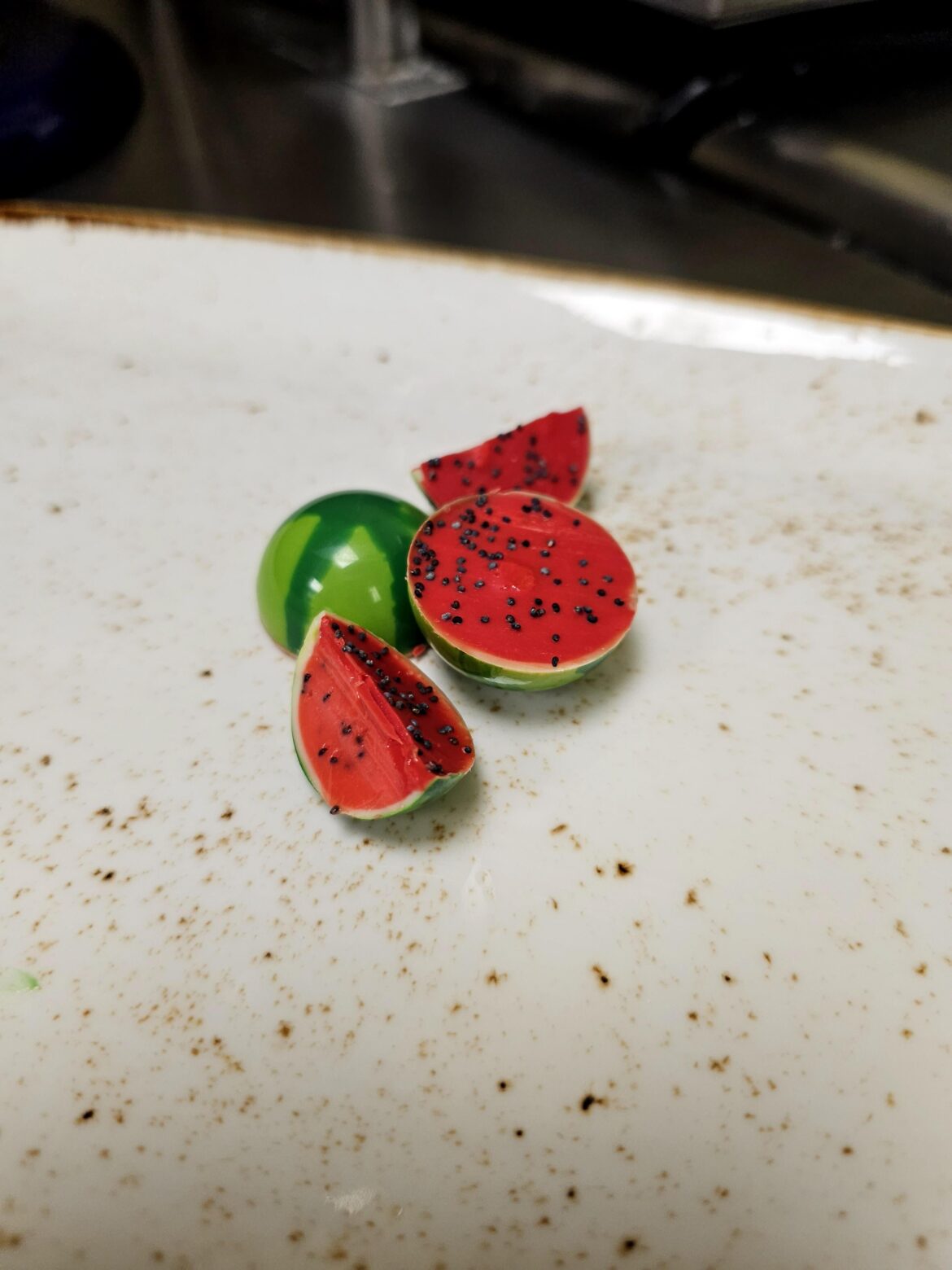 I made watermelon bon bons