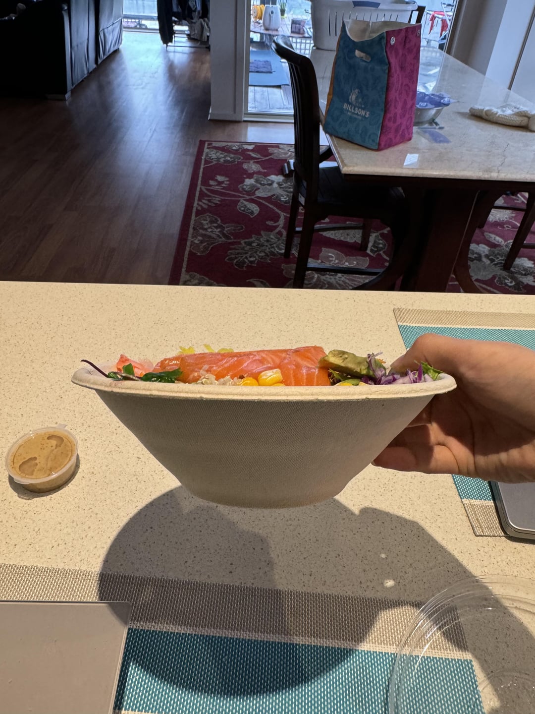 Calories in salmon poke bowl? Dining and Cooking