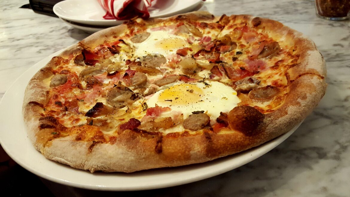 Are we putting eggs on pizza here?