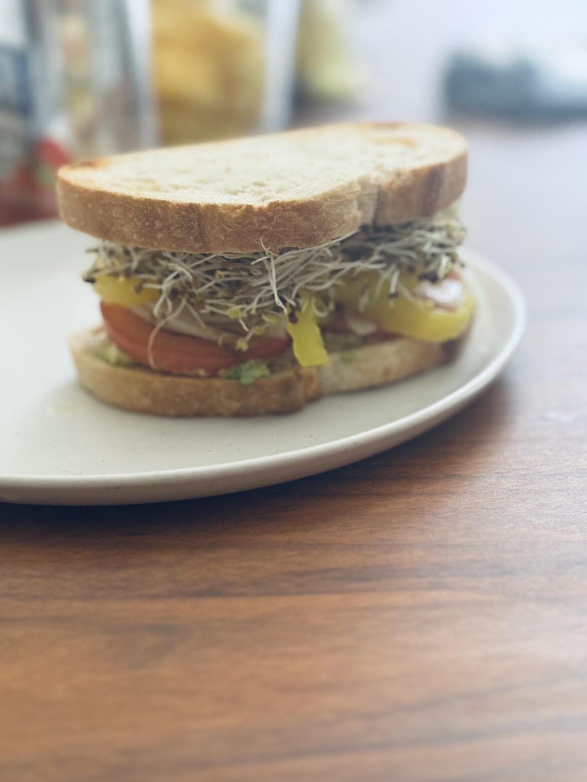 Nothing like a veggie sandwich on a hot day