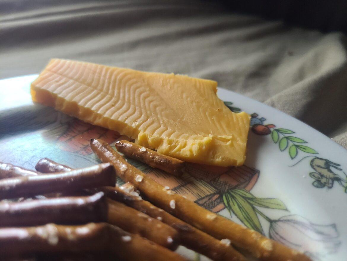 Salmon cheese, cheese salmon